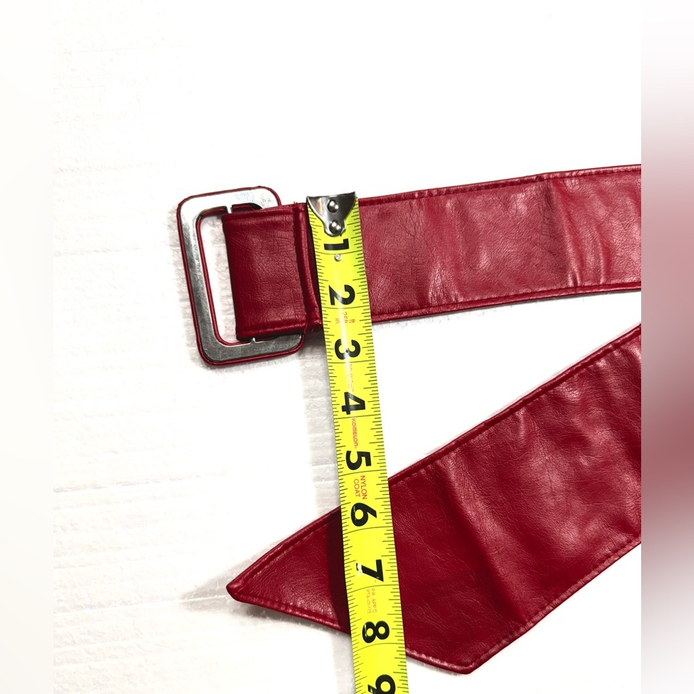 Red Raspberry Belt with Buckle - Picture 6 of 13